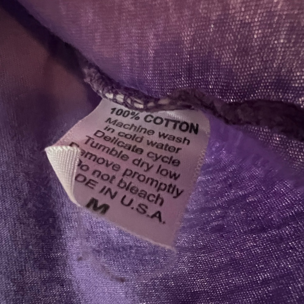 Purple Rhinestone Back Tee - Medium - Picture 8 of 15